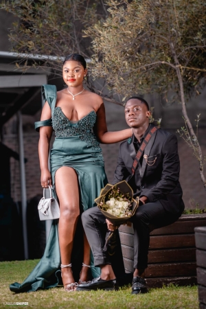 Bottle Green prom dress
