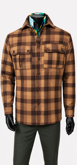 Men's brown winter jacket